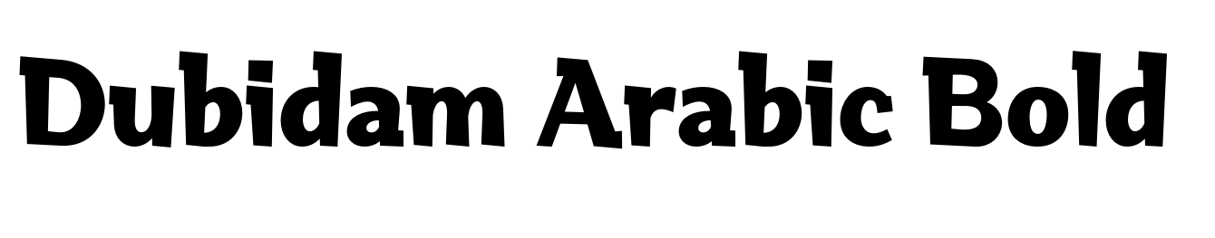 Dubidam Arabic Bold